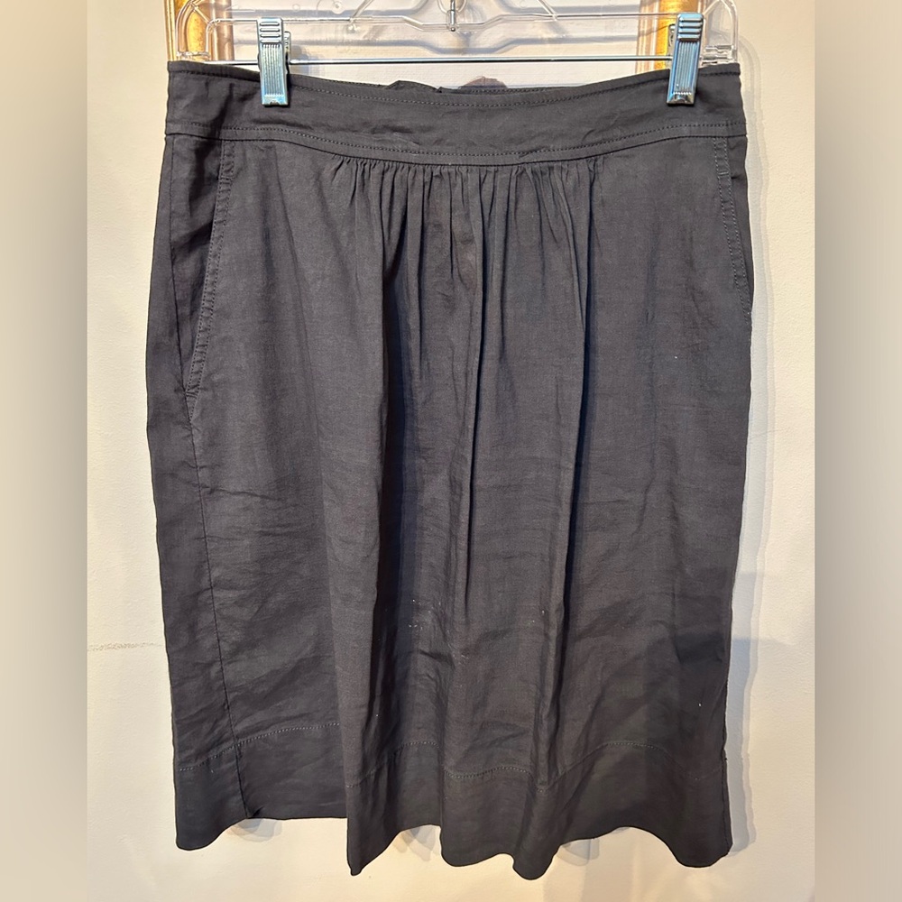 Eileen Fisher, Black, Linen, Skirt, PP